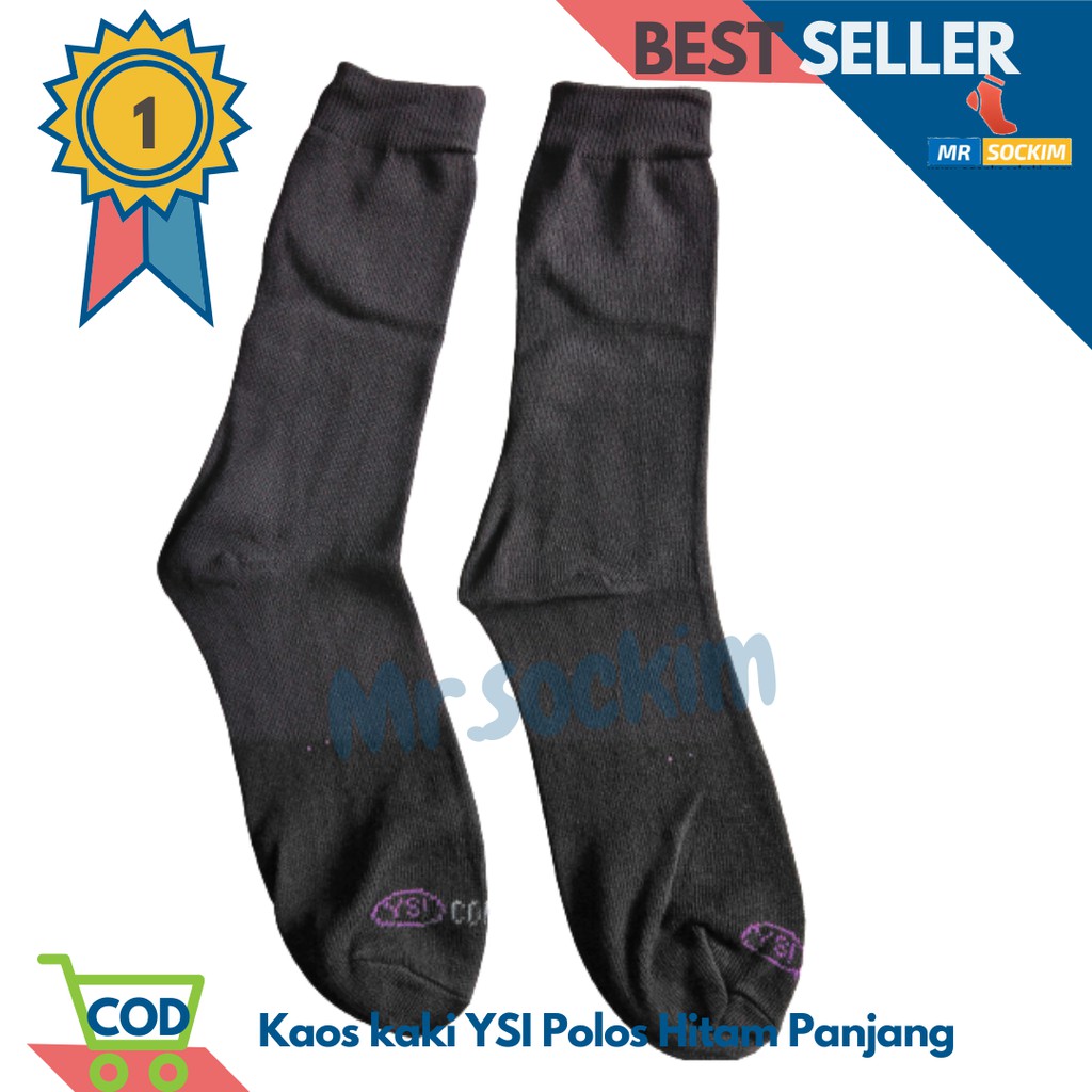 Kaos Kaki Sekolah Sd Smp Sma Putih Tapak Hitam YSI Computers Spandek Lusinan