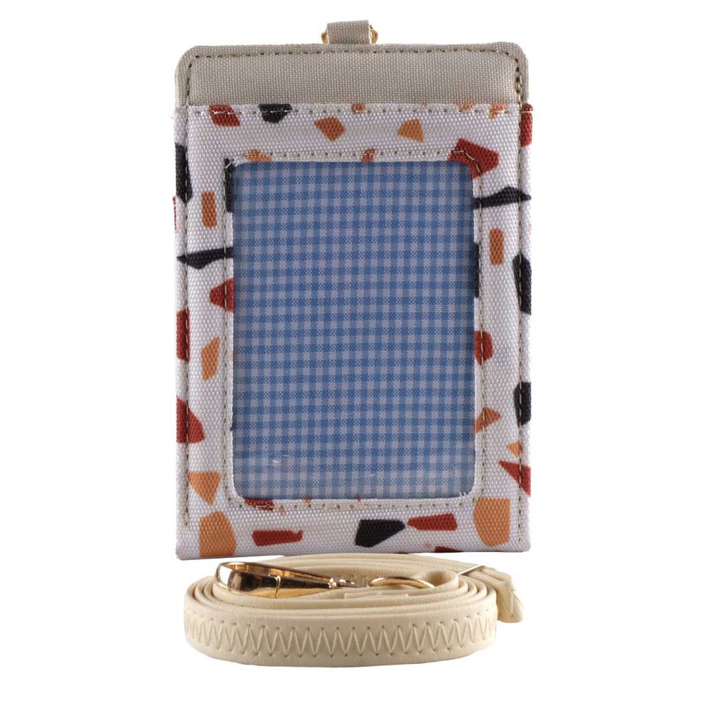WALLTS Helen Terazzo ID Card Wallet Gabungan ID Card Holder dan Dompet Magnetik