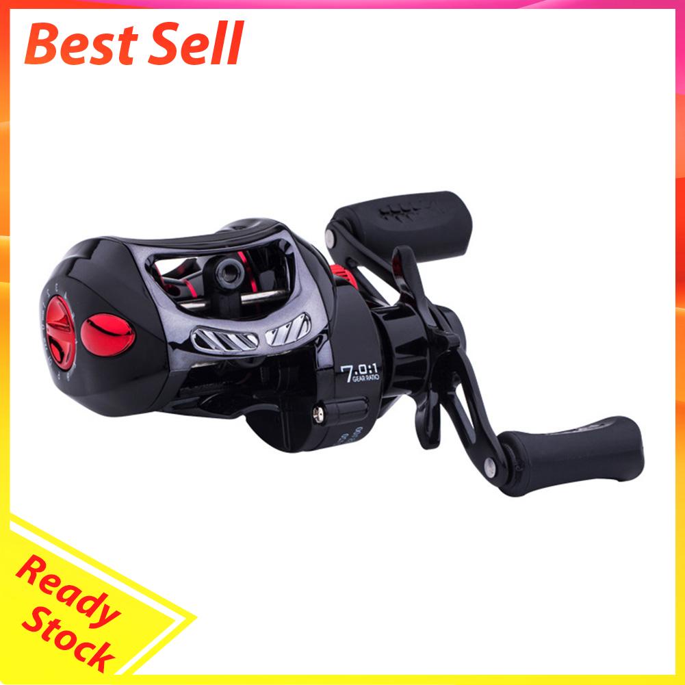 Reel Pancing Baitcasting 8kg Max Drag 7.0 / 1 Dengan Rem Magnetik