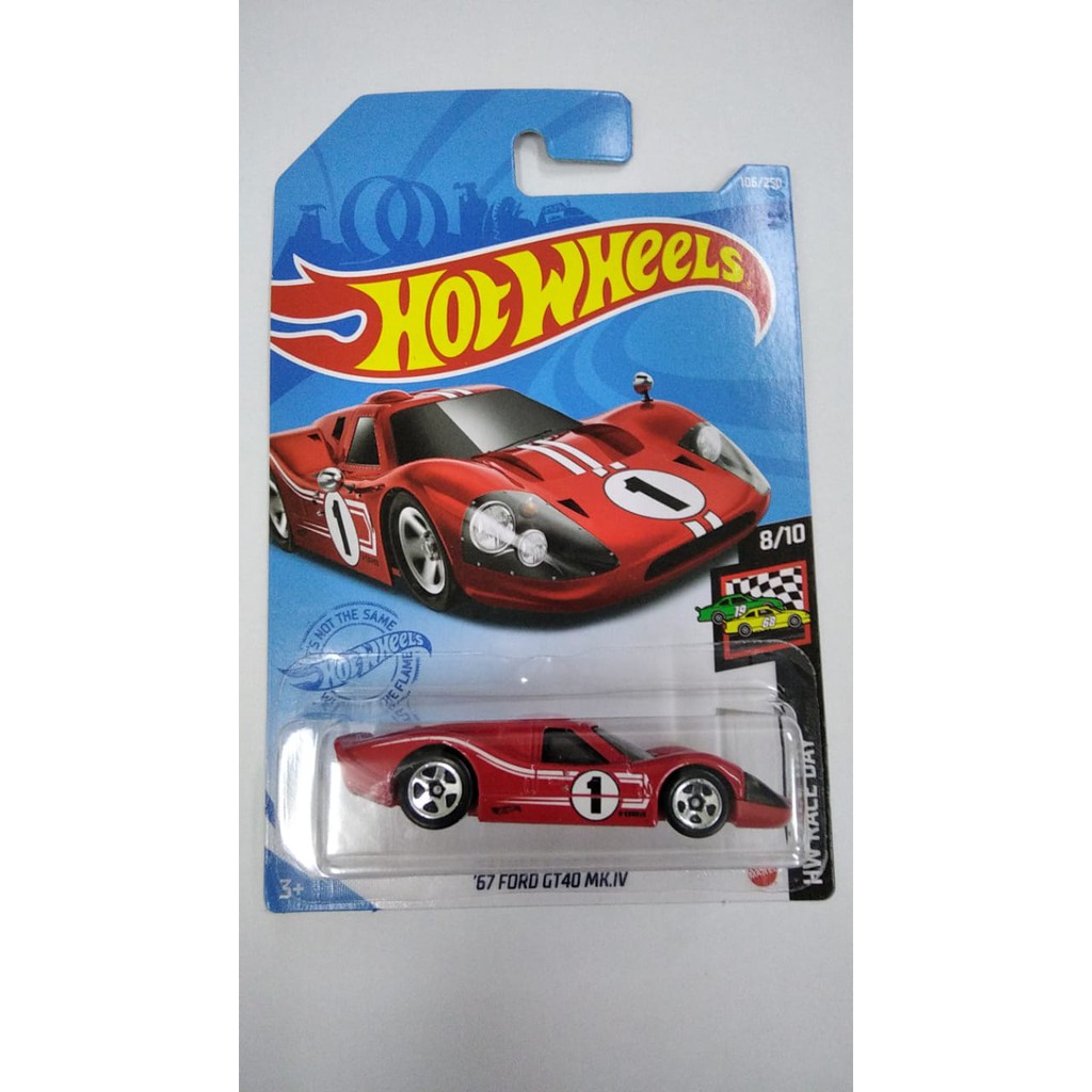 Diecast Hot Wheels 67 Ford GT40 MK.IV HW MK IV GT 40 Hotwheels Merah Mobil Mainan Anak Koleksi Hobi