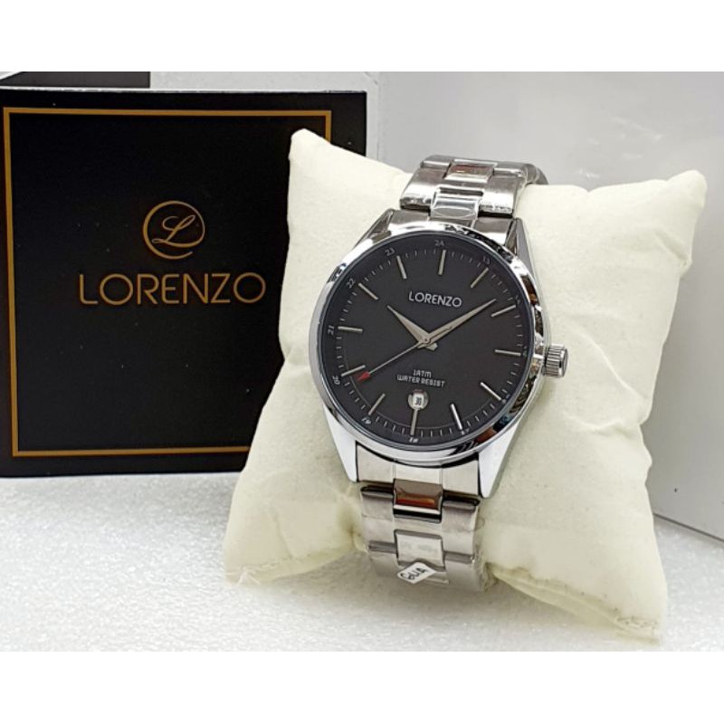 Jam Tangan Pria Lorenzo Original Rantai Water Resist