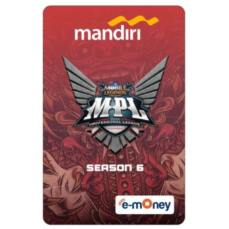 Mandiri eMoney Mobile Legend - Season 6 ORI /Like eTOLL Tapcash Flazz or Brizzi