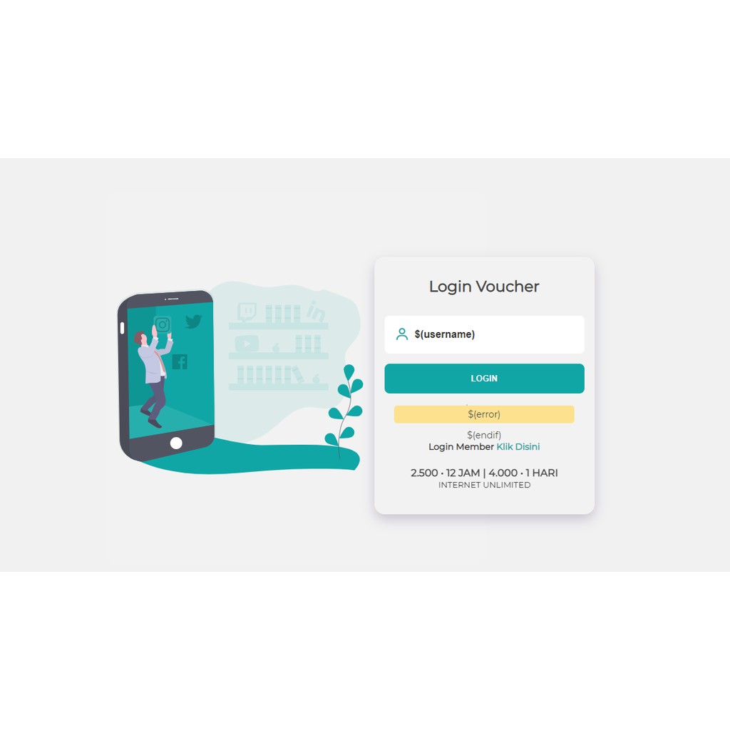 LOGIN PAGE HOTSPOT RINGAN