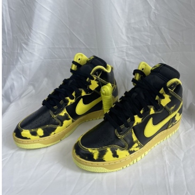 Nike Dunk High 1985 Yellow Acid Wash US 8.5