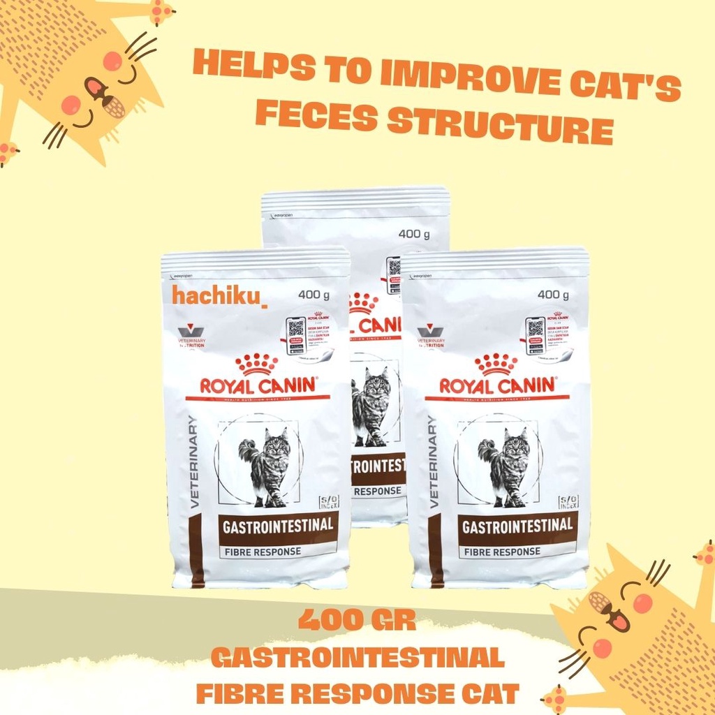 ROYAL CANIN GASTROINTESTINAL FIBRE RESPONSE CAT 400 GR / RC GI FIBRE RESPONSE