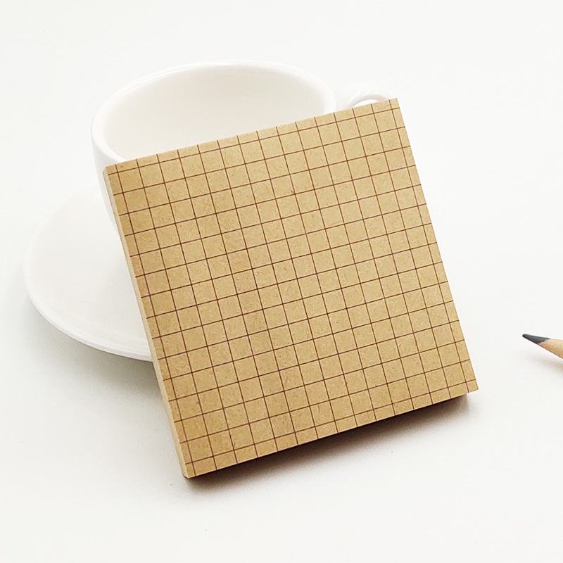 80 Lembar Memo Pad Sticky Note Warna Coklat Dan Putih Untuk Pelajar