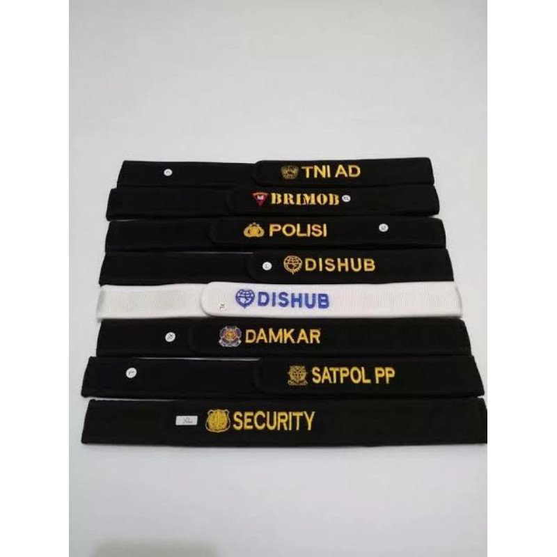 SABUK PEREKAT PINGGANG HITAM BRIMOB / IKAT PINGGANG
