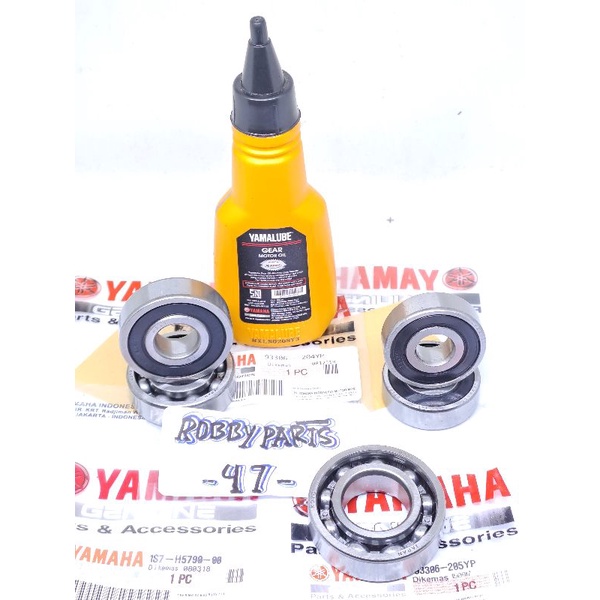 Bearing 6pc Laher Gear box Rasio + Oli gardan Nmax 155 old Nmax 155 New - Aerok 155 Old Aerox 155 Ne