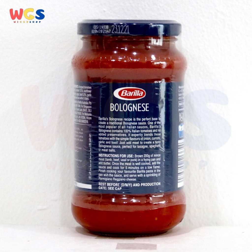 Barilla Bolognese Traditional Tomato Sauce 400g