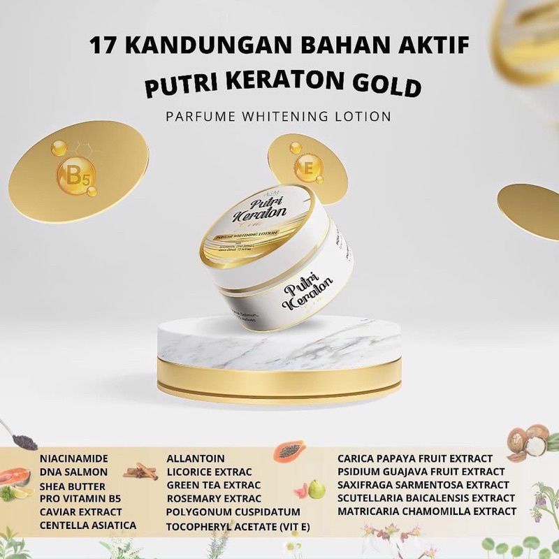BODY LOTION PUTRI KERATON GOLD SALMON DNA HANDBODY LOTION VIRAL PUTRIKERATON