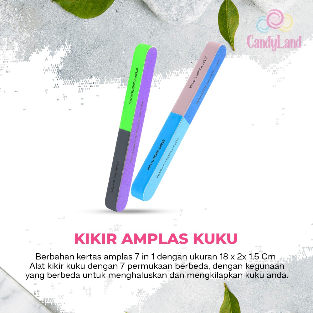 Alat Kikir Kuku Mengkilap Amplas Perapi Kuku Glass Shiner Nail Buffer Manicure