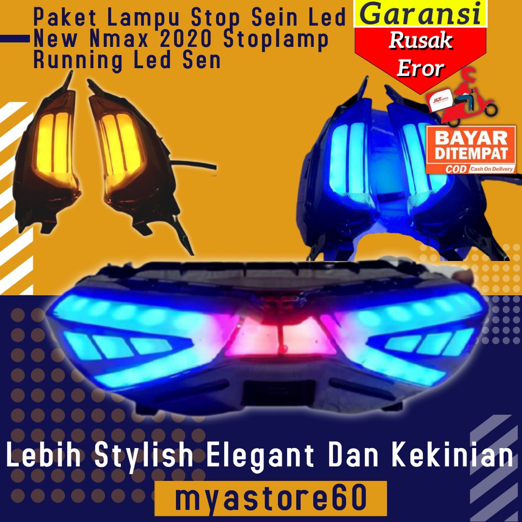 Paket Lampu Stop Sein Led Yamaha New Nmax 2020