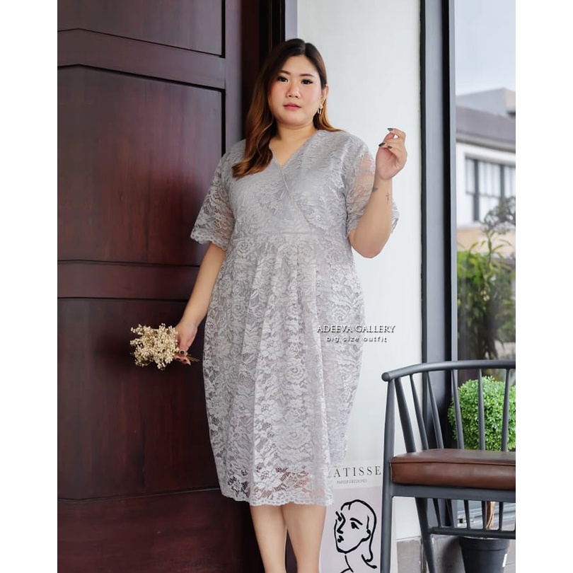 ADEEVA Grizel Dress Jumbo Dress Wanita Jumbo