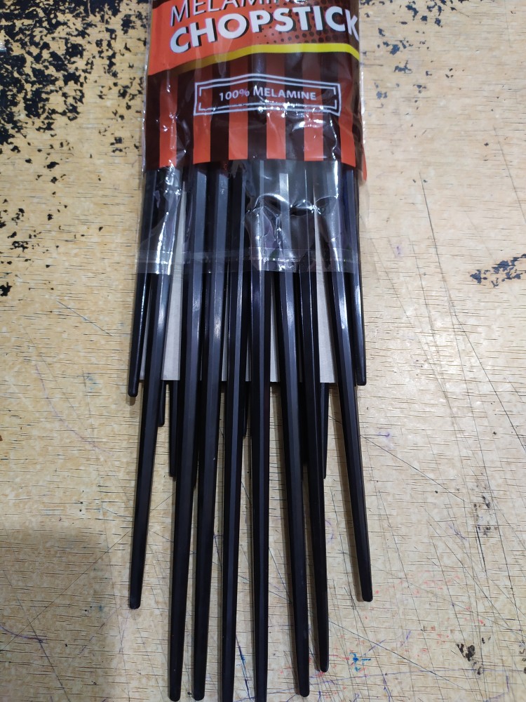 10 Pasang Sumpit 22 Cm Melamin Golden Dragon Kz004