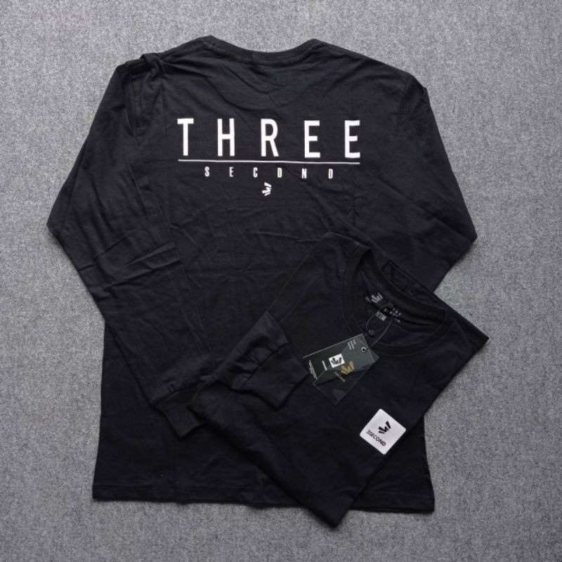 Kaos 3Second Lengan Panjang √ Kaos Lengan Panjang √ Kaos Cowok Cewek