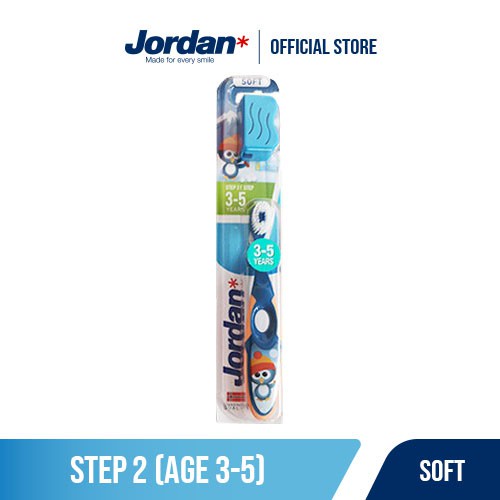 Jordan Kids Tooth Brush Step 1 2 3 Soft Brush - Sikat Gigi Jordan Sikat Gigi Bayi Sikat Gigi Anak - Kabakids Store