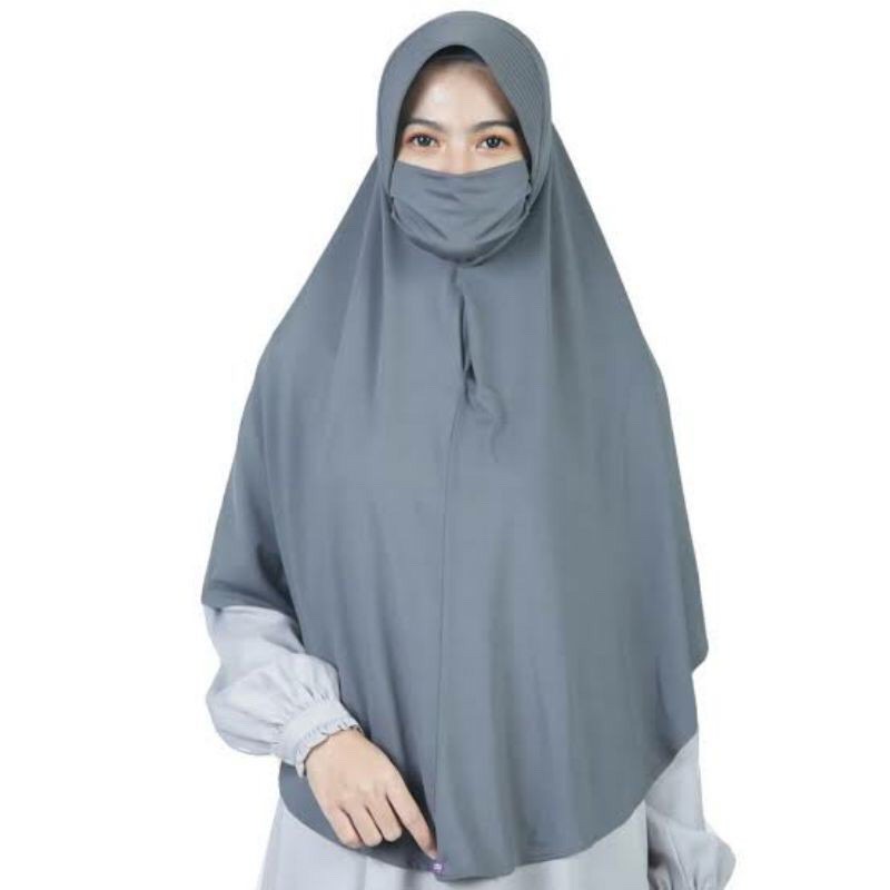 KERUDUNG NIQOB MASKER/BERGO MASKER JUMBO PET (XL)/JILBAB MASKER JUMBO/HIJAB NIQOB JUMBO