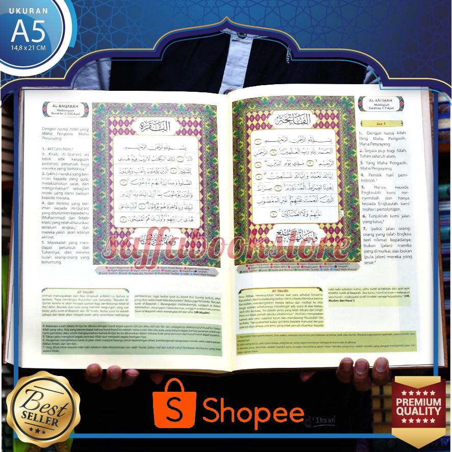 A3 - Al-Qahira Al Quran A3, Al Quran Besar, Alquran Jumbo Lansia Quran Tajwid, alquran terjemahan