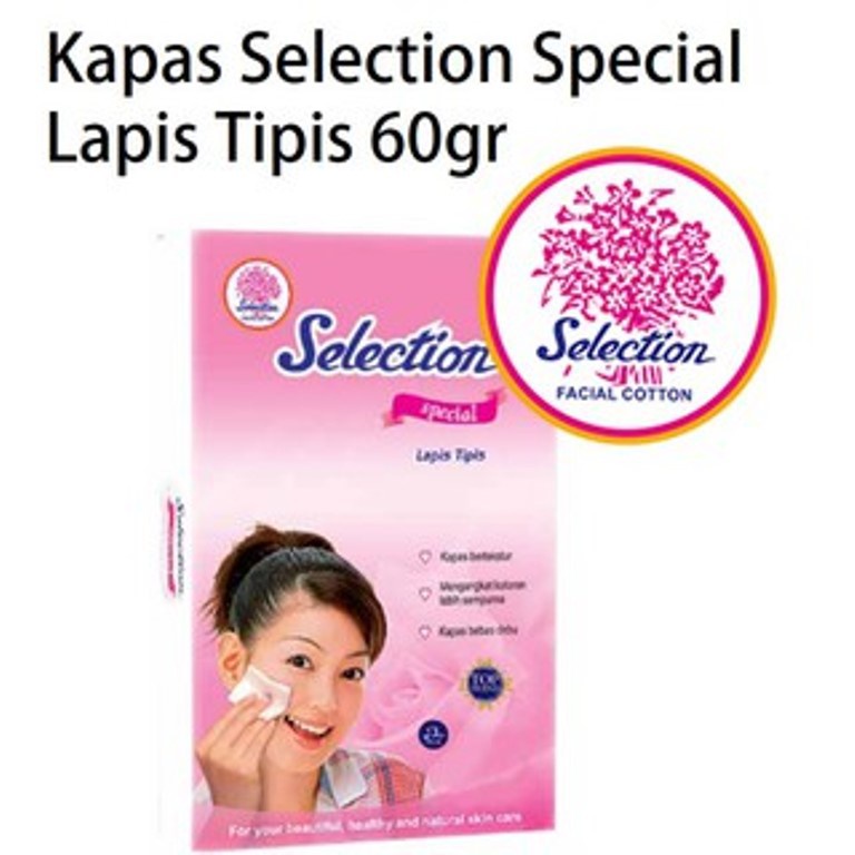 Kapas Selection Facial Cotton / Kapas Pembersih Wajah / Kapas Kecantikan Kotak - Special Tipis