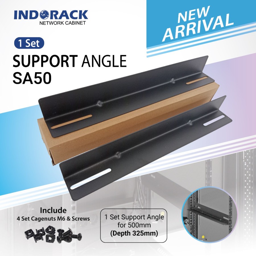 Support Angle Rack / Siku L Wallmount INDORACK SA50 Depth 500mm