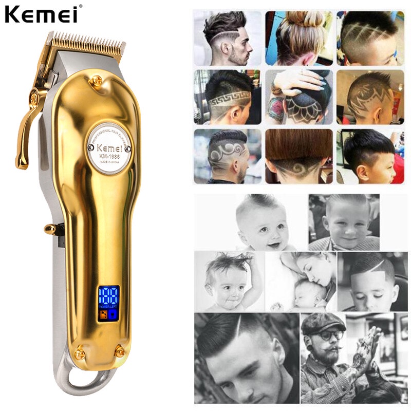 NEW~Hair Clipper Kemei KM 1986 Alat Cukur Pangkas Rambut Elektrik Barbershop | FMS