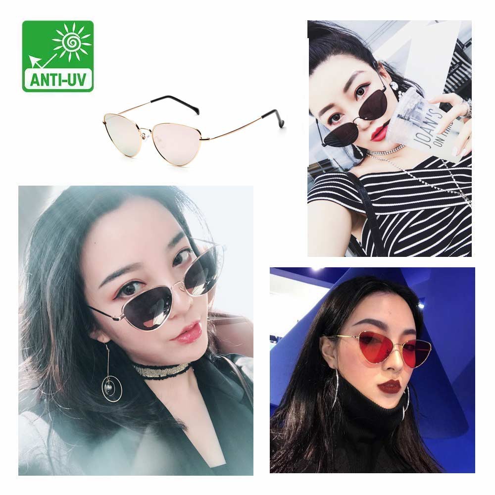 Anti UV Sunglasses Eye Cat - Kacamata Wanita Hijab - MLB ( Group ) FREE KOTAK KACAMATA