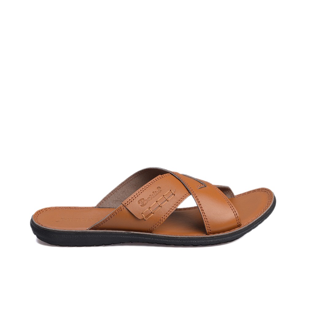 Sandal Casual Kulit Pria - Sendal Terlaris Slop Barlin Original - SM05