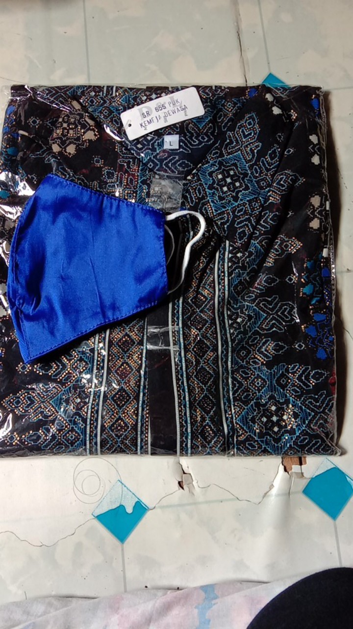 Dlshop Kemeja Batik Toraja Prada Foil Model Klep Intip(real Pict)