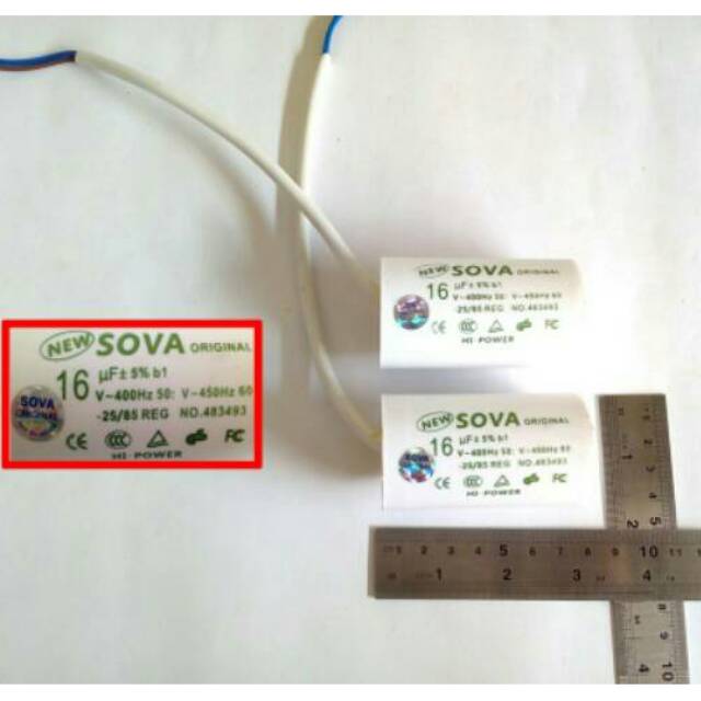 Kapasitor 16 UF( Spare Part Pompa Air)