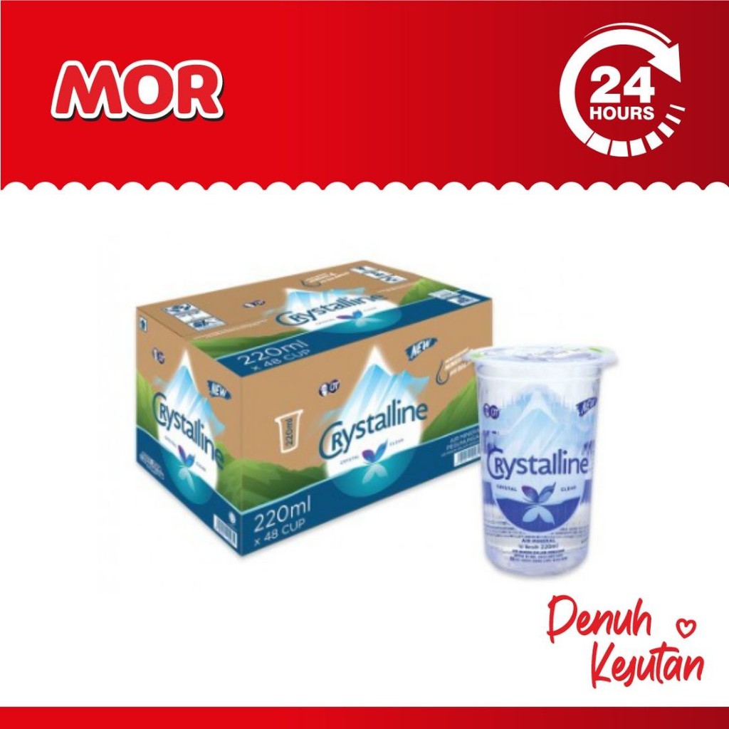 

CRYSTALIN Air Mineral Water Gelas 220 ml x 48 cup / Karton