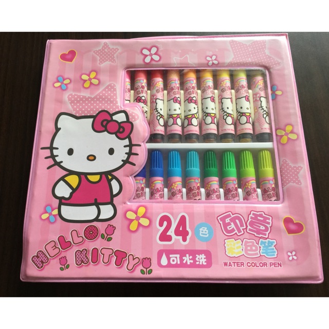 

Spidol gambar pensil warna hello kitty