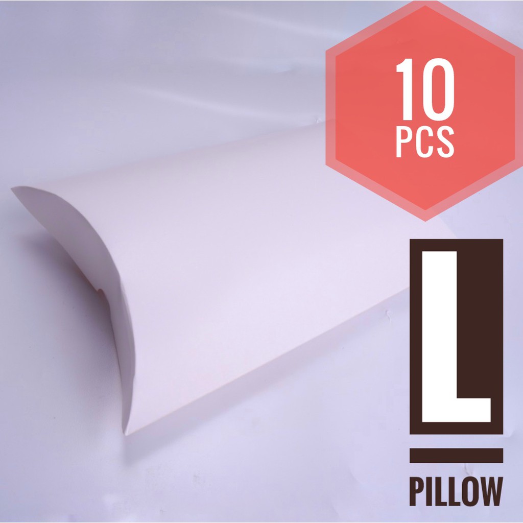 

[HARGA 10 PCS] PILLOW BOX IVORY LARGE / Packaging / Paperbag (Ivory 300gr, 20 x 31 x 6 cm)