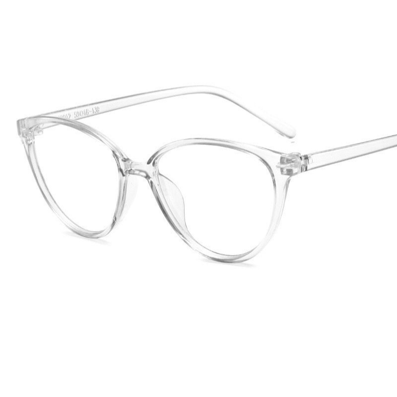Mata Kucing Kacamata Bluelight Model Terbaru Fashion Korea Wanita Desain-ABU