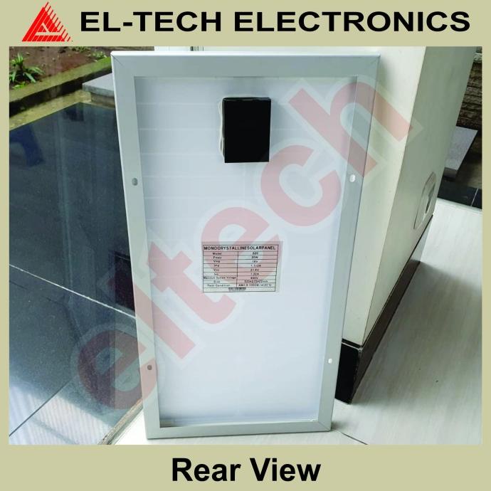 20WP 18V 22x275x535mm Solar Cell Panel Tenaga Matahari Surya Mono CL elt3ch dijamin