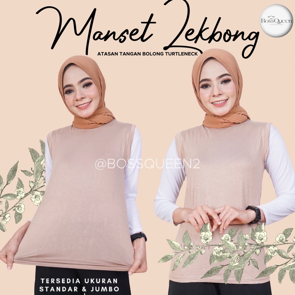 MANSET BUNTUNG TURTLENECK XL/ MANSET LEKBONG /INNER LEKBONG LEHER TINGGI/ INNER BUNTUNG BAHAN KAOS RAYON PREMIUM/