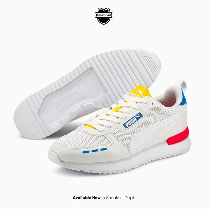 puma white red sneakers