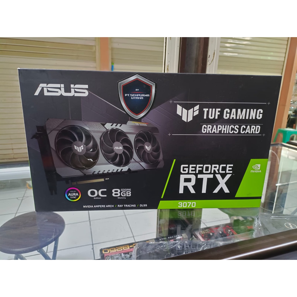 VGA GPU NVIDIA ASUS RTX 3070 TUF Gaming 8GB Non LHR - Bekas Mining