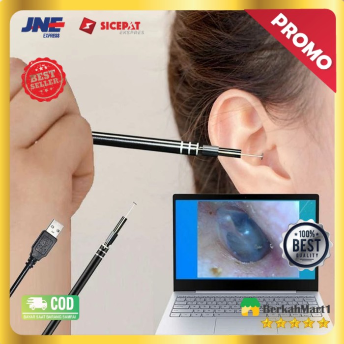 Korek Kuping Kamera Endoscope HD Visual USB Earpick 5.5mm