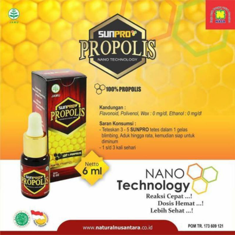 SUNPRO PROPOLIS original NASA Herbal alami natural nusantara