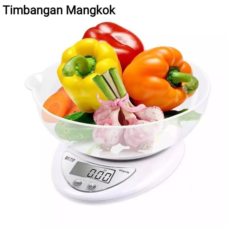 Timbangan Mangkok Dapur Digital 5 Kg / Timbangan kue / Timbangan Tepung