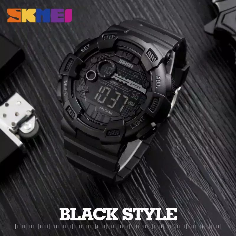 SKMEI 1243 ORIGINAL Jam Tangan Pria Rubber Digital JKT STORE OFFICIAL1998 COD