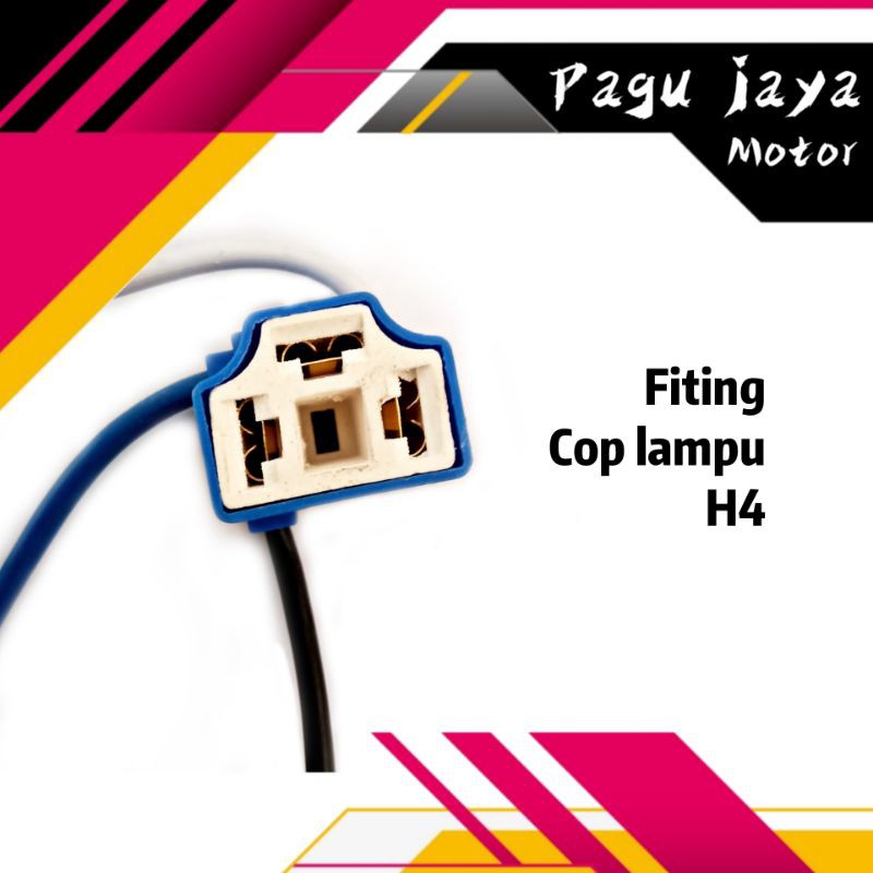 fiting cop lampu depan H4