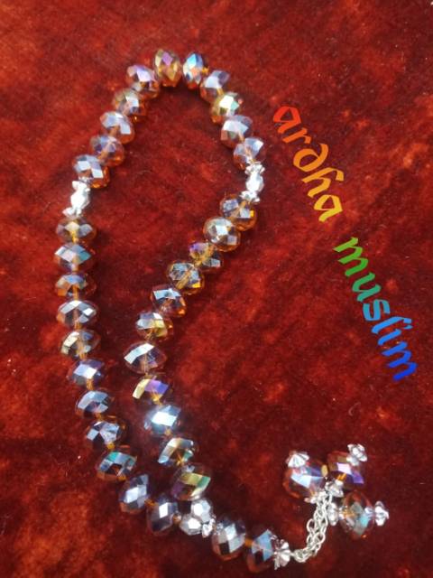 TASBIH ACRILIC 33 BIJI RUMBAI II OLEH OLEH II SOUVENIER