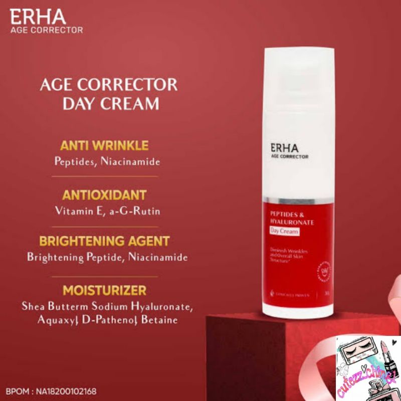 ☃️Cutezz_Ching1☃️Erha Age Corrector Peptides &amp; Hyaluronate Day Cream 30g