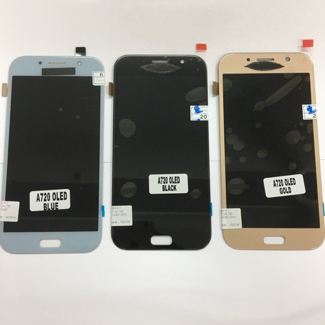 LCD TOUCHSCREEN GALAXY A7 2017 A720F / LCD TS SAMSUNG A720 / LCD TC SAMSUNG A7 2017 FULLSET OLED