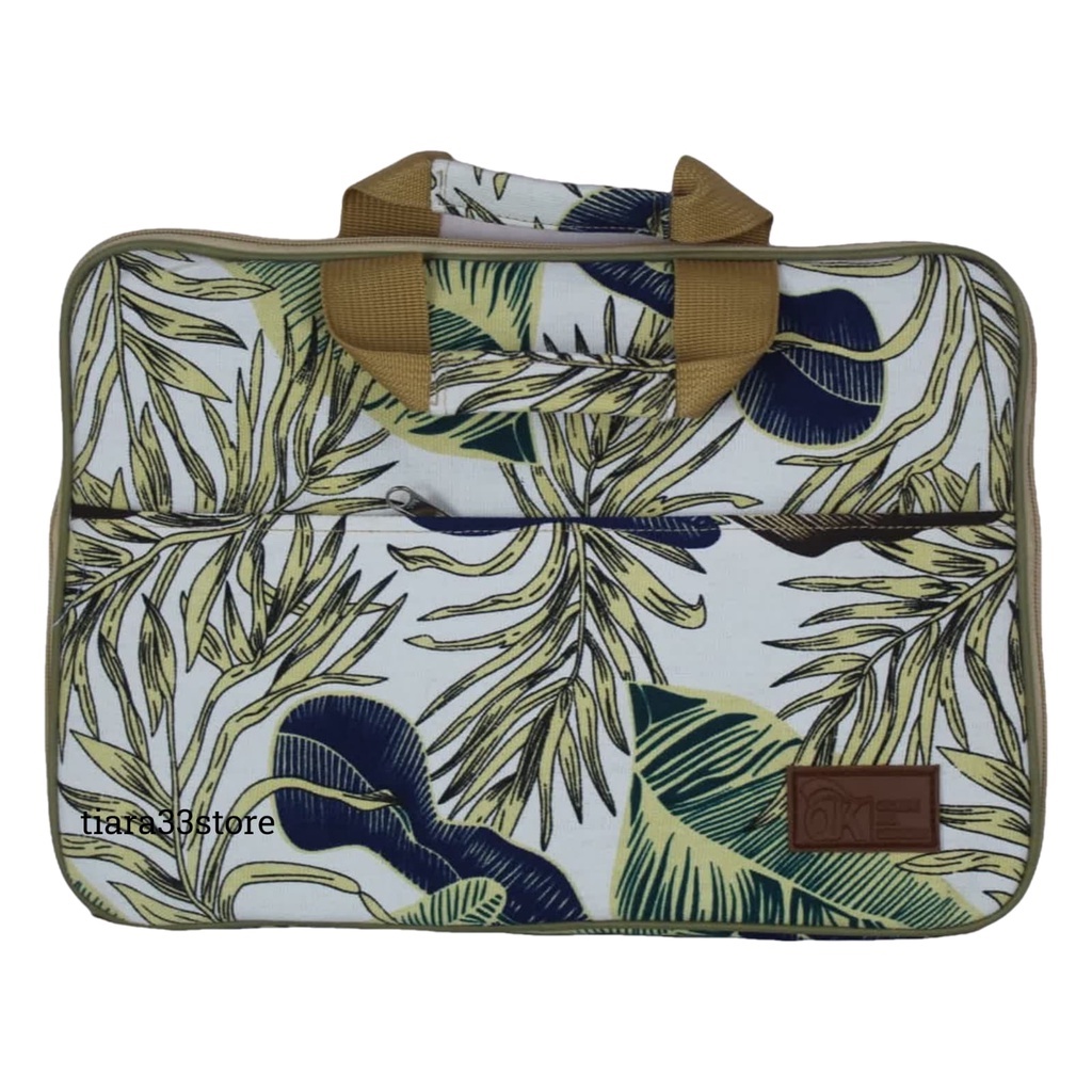 Tas Laptop Kecil Motif Kanvas Kekinian Aesthetic Korea C2Z0 Wanita Selempang Ransel Tenteng Premium 