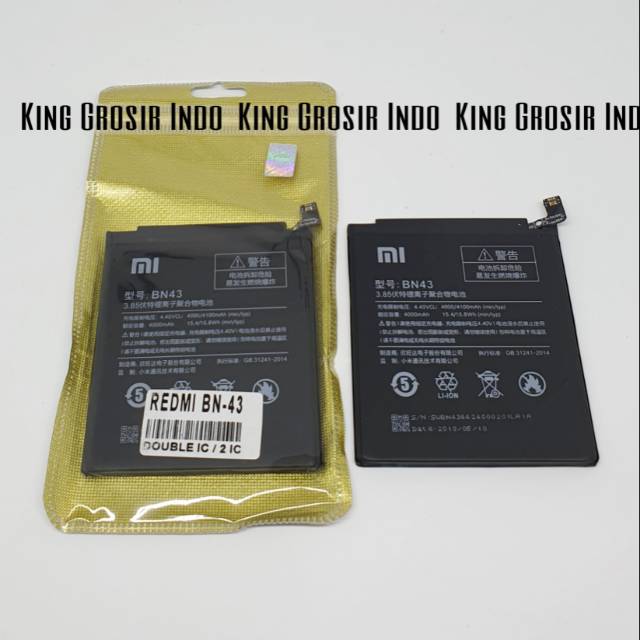 Baterai Xiaomi BN43 Original 100% Xiaomi Redmi Note 4X Battery Batere Batre BN 43 Redmi Note4x