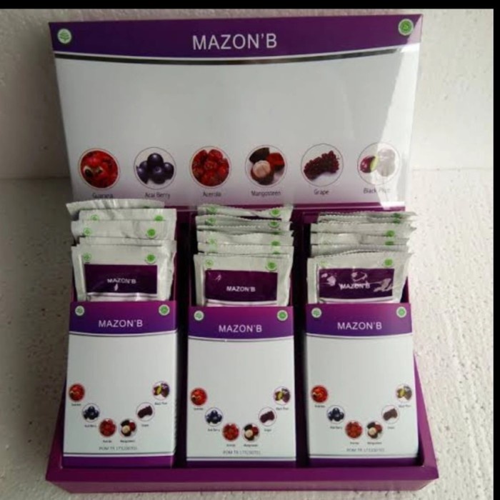 mazon b (amazon berries) obat herbal kanker, jantung isi 10 sachet