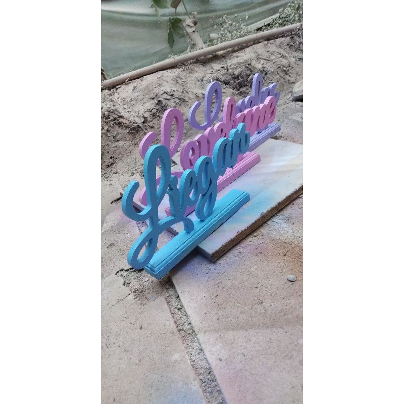 TULISAN NAMA WALLDECOR/TULISAN KAYU/UKIR NAMA/TULISAN SHABBY