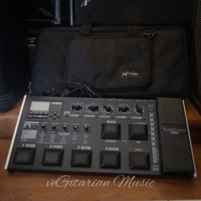 efek gitar digital korg ax3000g mulus normal adaptor original